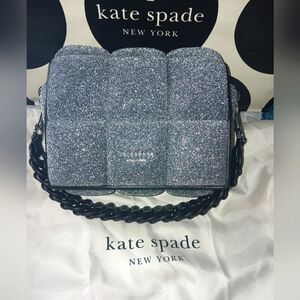 Brand New Kate Spade Boxxy Crossbody Silver Grey and Black.
